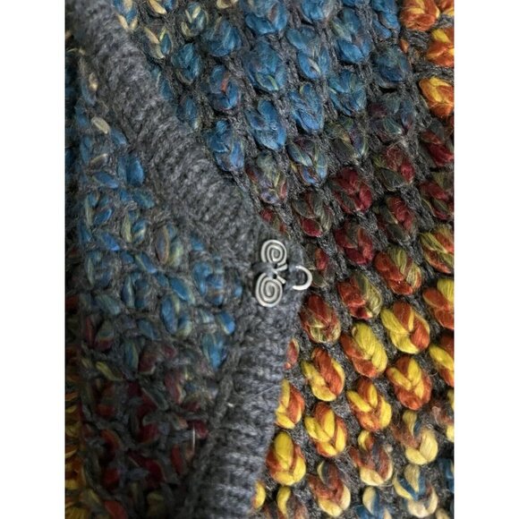 Christopher & Banks Cardigan Rainbow Sweater Open Front Multicolour - Picture 14 of 16